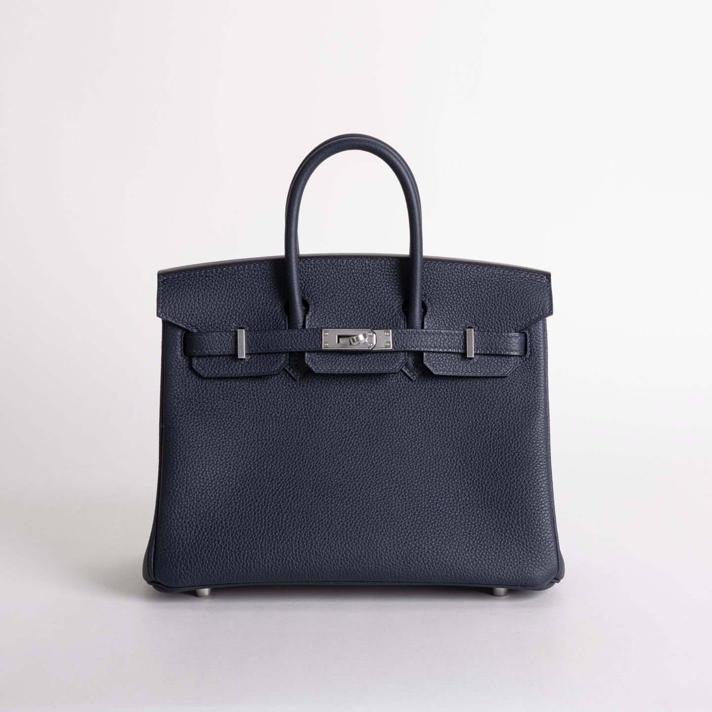 BIRKIN 25 TOGO LEATHER BLEU NUIT WITH PALLADIUM HARDWARE (PHW)