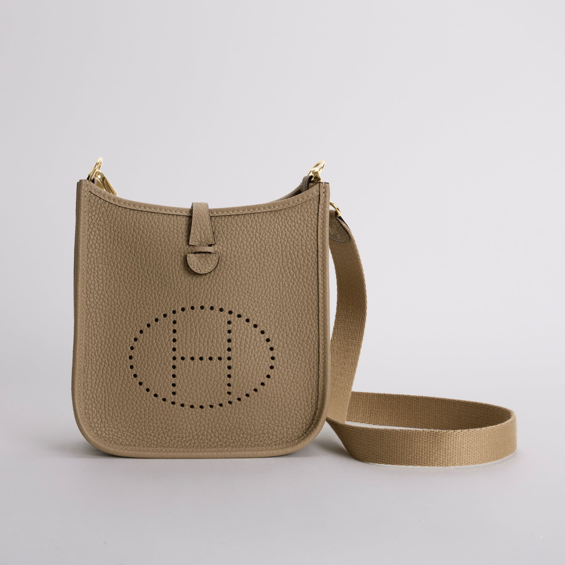 MINI EVELYNE (TPM) CLEMENCE LEATHER CHAI WITH GOLD HARDWARE (GHW)