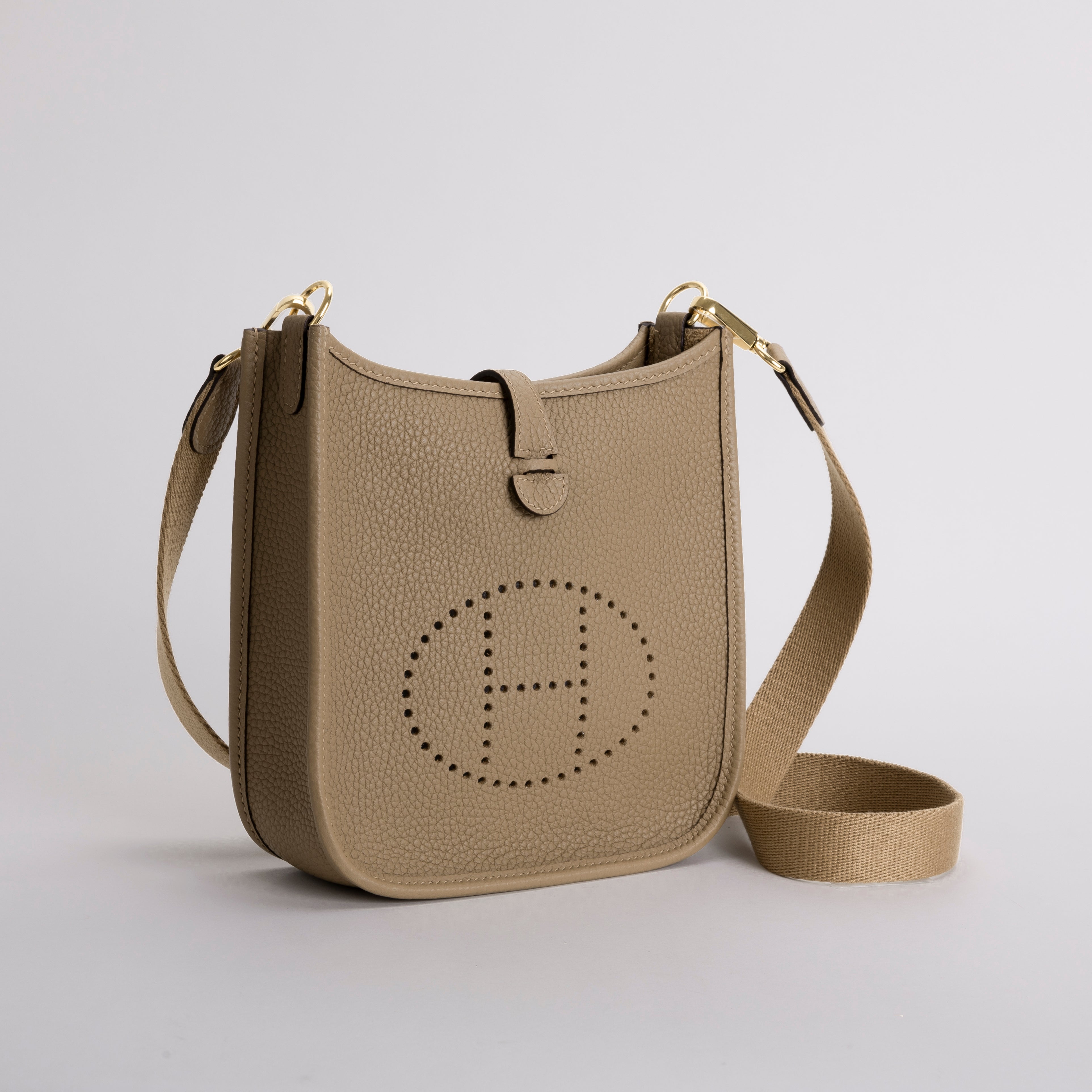 MINI EVELYNE (TPM) CLEMENCE LEATHER CHAI WITH GOLD HARDWARE (GHW)