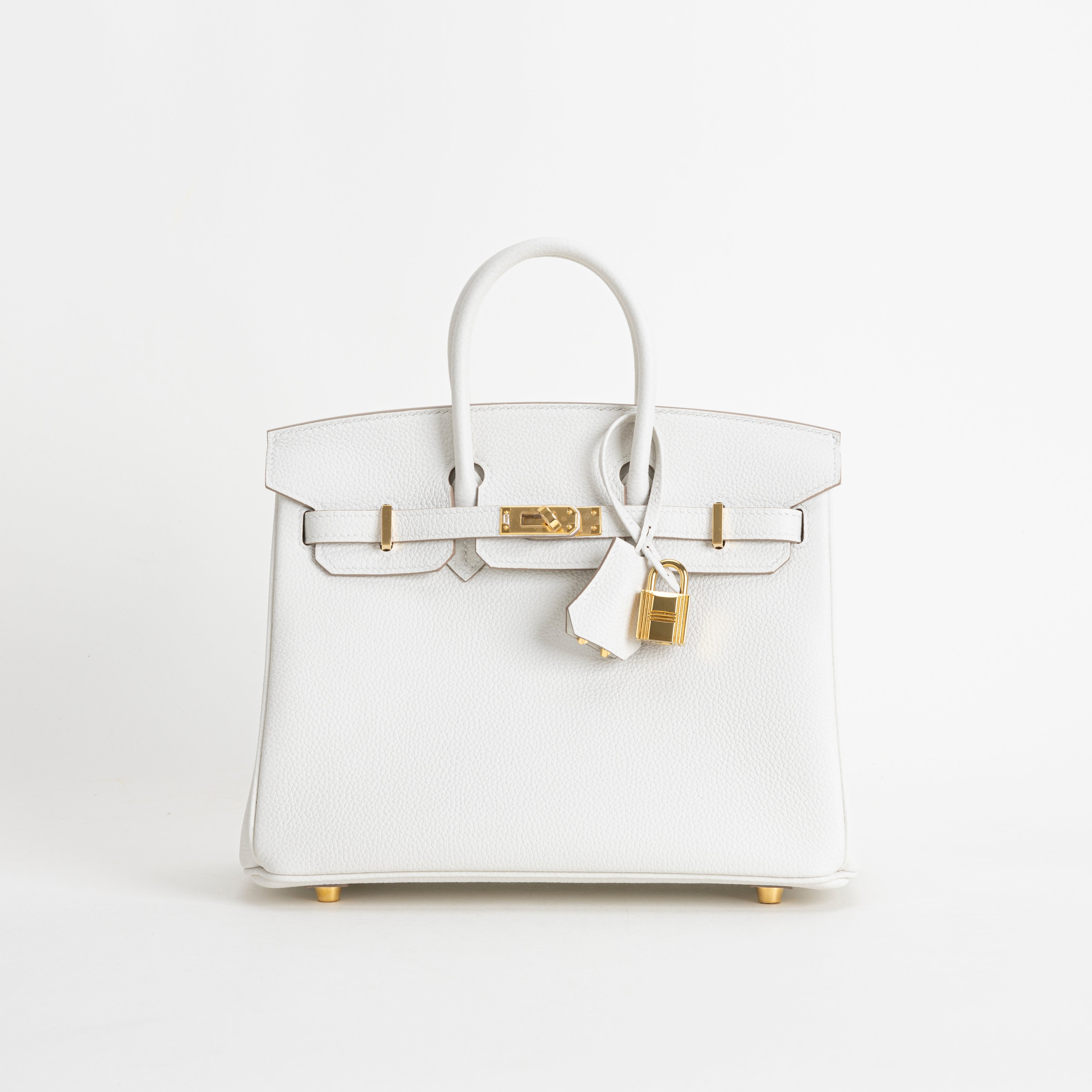 BIRKIN 25 TOGO LEATHER BLANC WITH GOLD HARDWARE (GHW) (Copy)