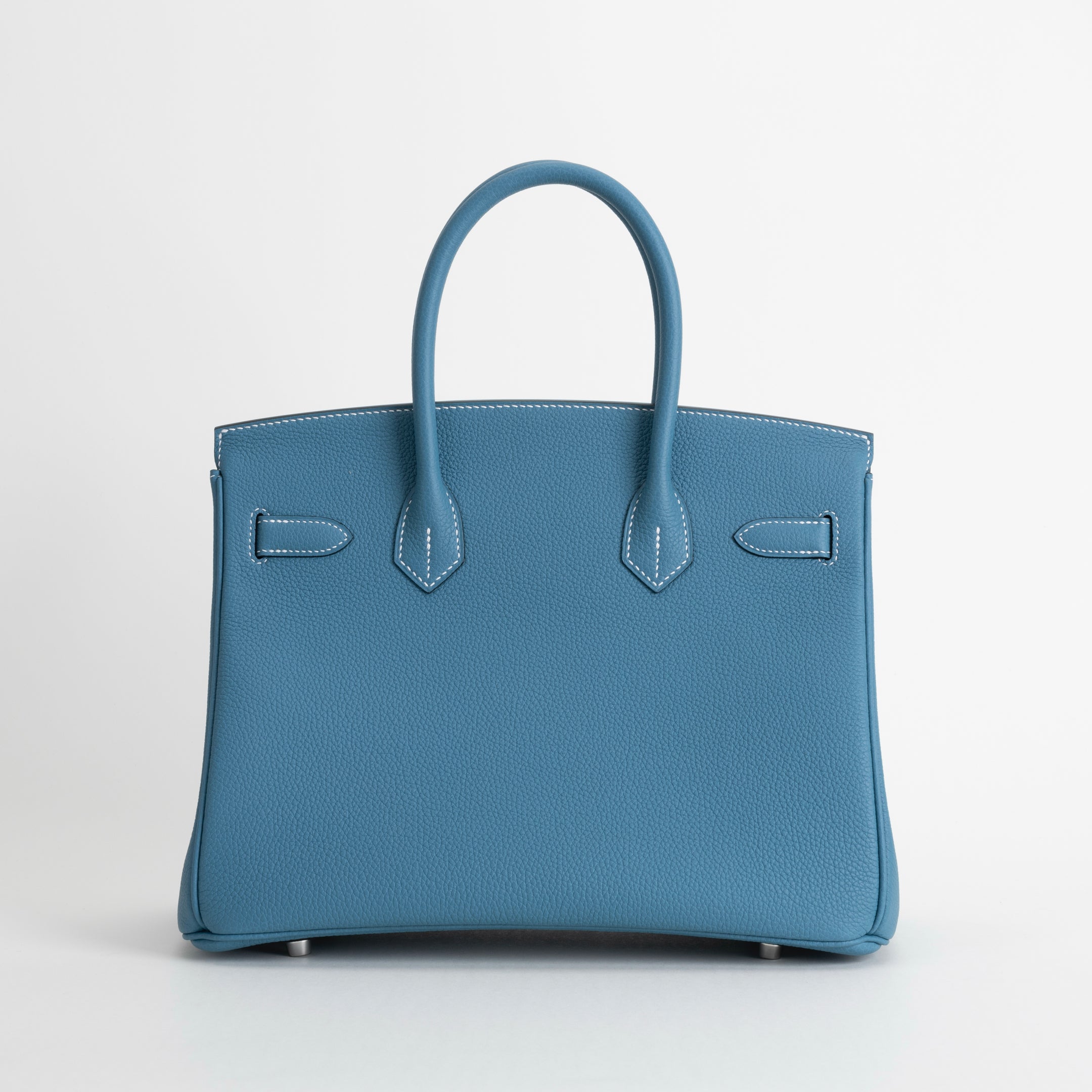 BIRKIN 30 TOGO LEATHER BLEU JEAN WITH PALLADIUM HARDWARE (PHW)
