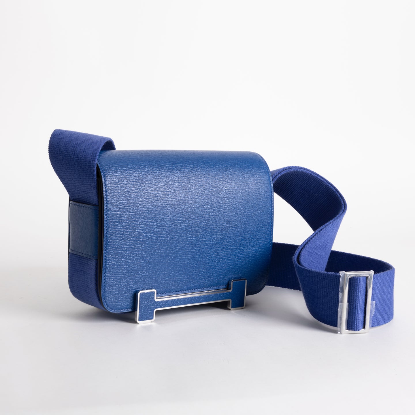GETA CHEVRE LEATHER BLEU ELECTRIC WITH PALLADIUM HARDWARE (PHW)