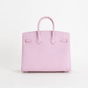 BIRKIN 25 EPSOM LEATHER (SELLIER SHAPE) MAUVE SYLVESTRE WITH PALLADIUM HARDWARE (PHW)