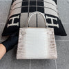 KELLY 25 NILOTICUS CROCODILE (MATTE) LEATHER HIMALAYA WITH PALLADIUM HARDWARE (PHW)