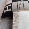 KELLY 25 NILOTICUS CROCODILE (MATTE) LEATHER HIMALAYA WITH PALLADIUM HARDWARE (PHW)
