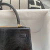 KELLY 25 LIZARD LEATHER NOIR (BLACK) WITH GOLD HARDWARE (GHW)