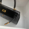 KELLY 25 LIZARD LEATHER NOIR (BLACK) WITH GOLD HARDWARE (GHW)