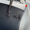 BIRKIN 30 TOUCH SHINY (LISSE) NILOTICUS CROCODILE LEATHER & TOGO LEATHER NOIR (BLACK) WITH GOLD HARDWARE (GHW)