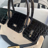 BIRKIN 30 TOUCH SHINY (LISSE) NILOTICUS CROCODILE LEATHER & TOGO LEATHER NOIR (BLACK) WITH GOLD HARDWARE (GHW)