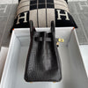 BIRKIN 25 MATTE MISSISSIPPIENSIS ALLIGATOR LEATHER NOIR (BLACK) WITH GOLD HARDWARE (GHW)