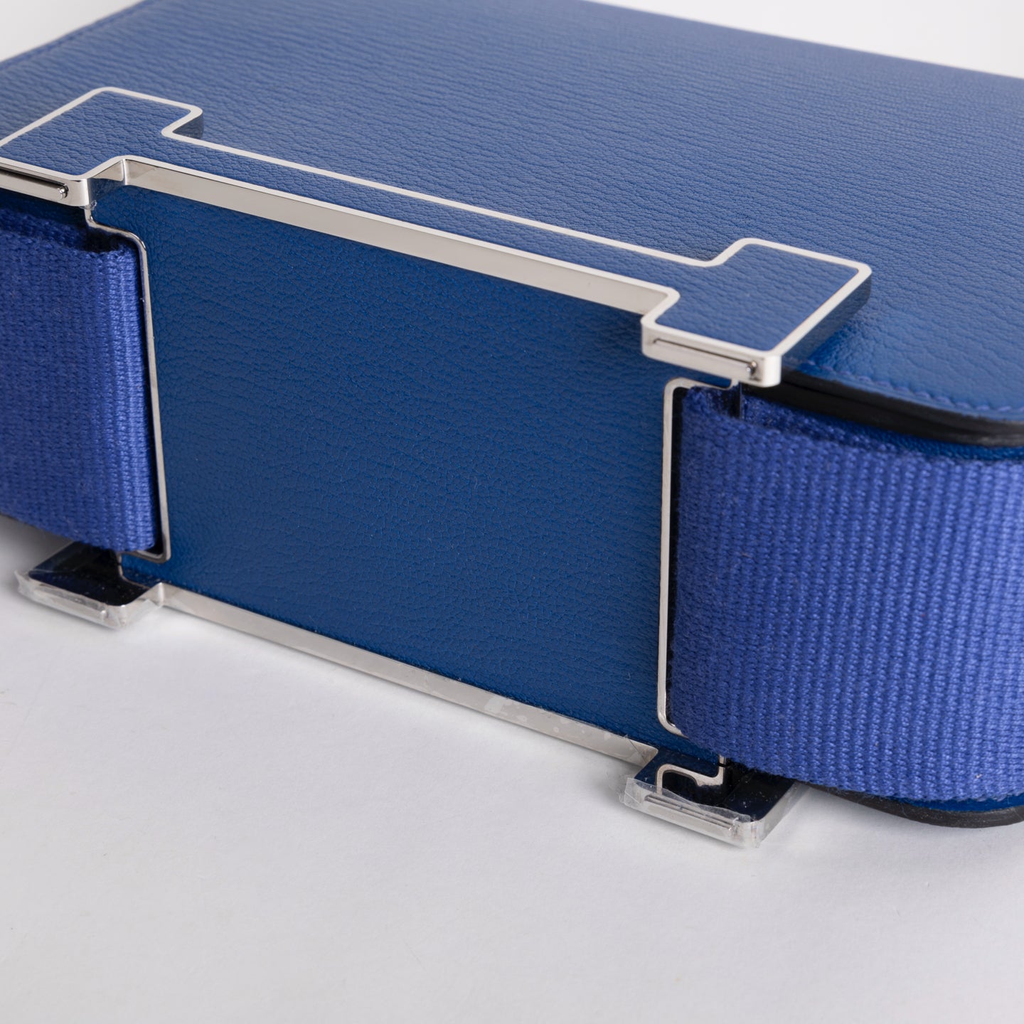 GETA CHEVRE LEATHER BLEU ELECTRIC WITH PALLADIUM HARDWARE (PHW)