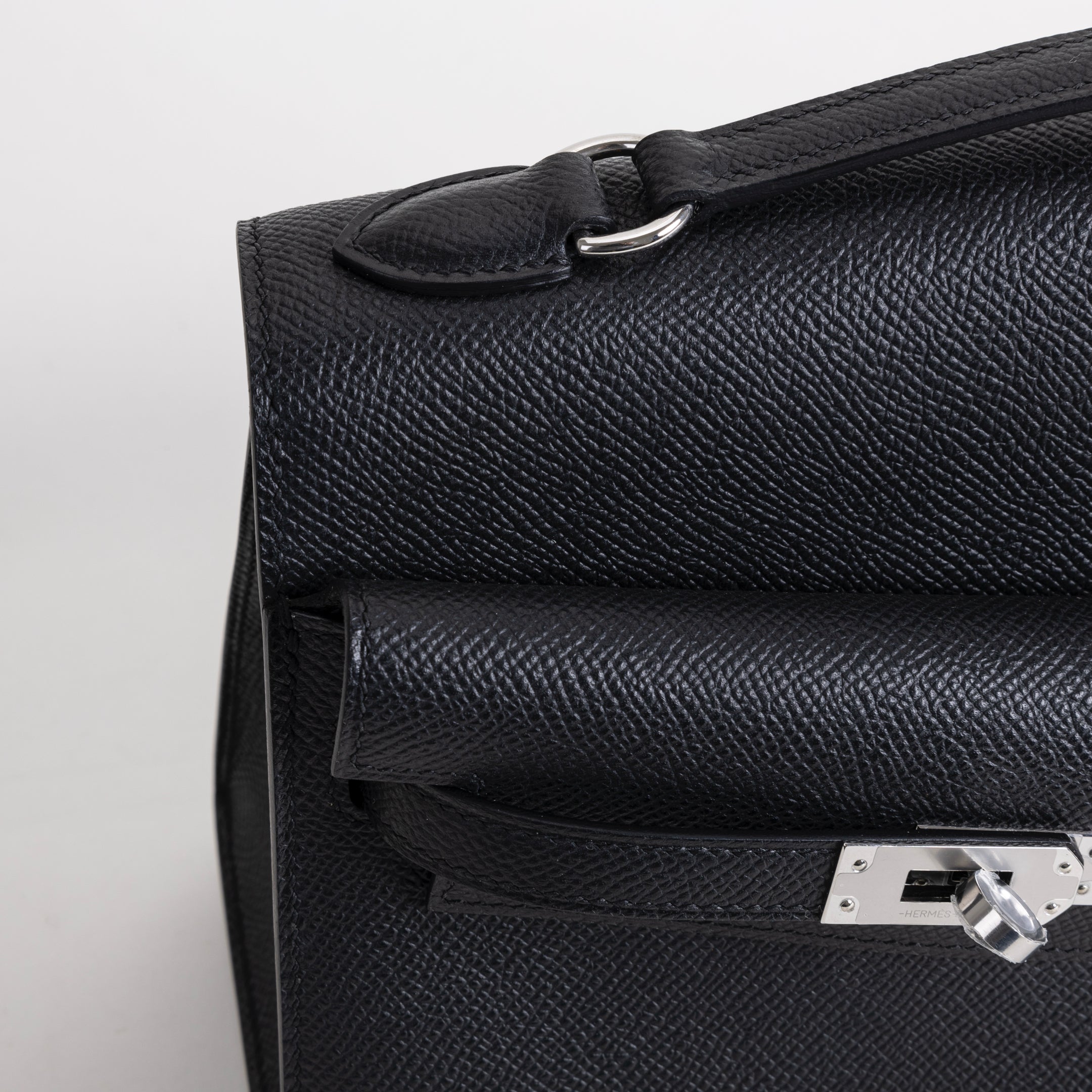 KELLY DESORDRE EPSOM LEATHER NOIR (BLACK) WITH PALLADIUM HARDWARE (PHW)