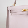 KELLY 25 CHEVRE LEATHER ROSE DARLING WITH GOLD HARDWARE (GHW)