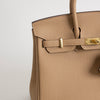 BIRKIN 25 TOGO LEATHER CHAI WITH GOLD HARDWARE (GHW)
