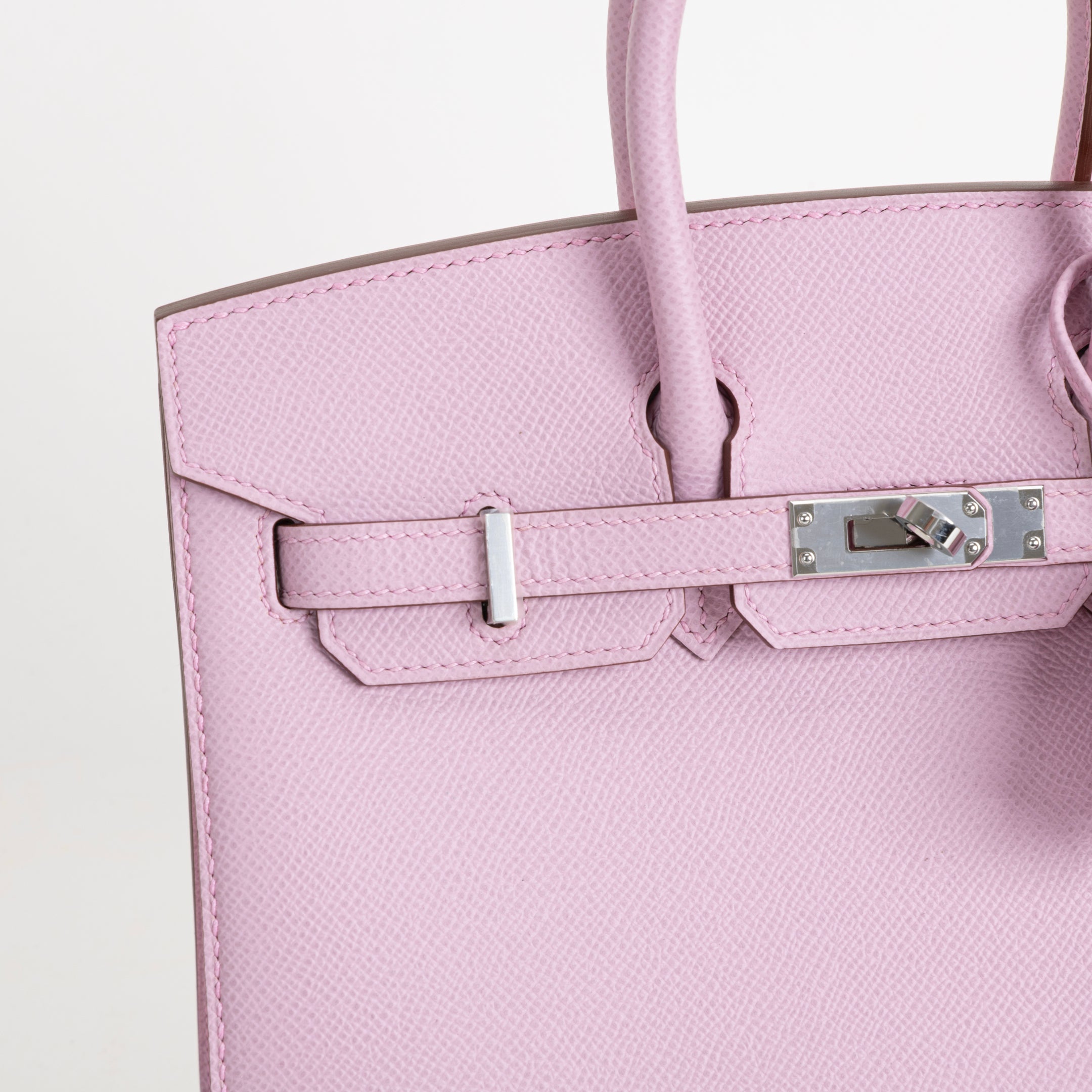BIRKIN 25 EPSOM LEATHER (SELLIER SHAPE) MAUVE SYLVESTRE WITH PALLADIUM HARDWARE (PHW)