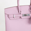 BIRKIN 25 EPSOM LEATHER (SELLIER SHAPE) MAUVE SYLVESTRE WITH PALLADIUM HARDWARE (PHW)