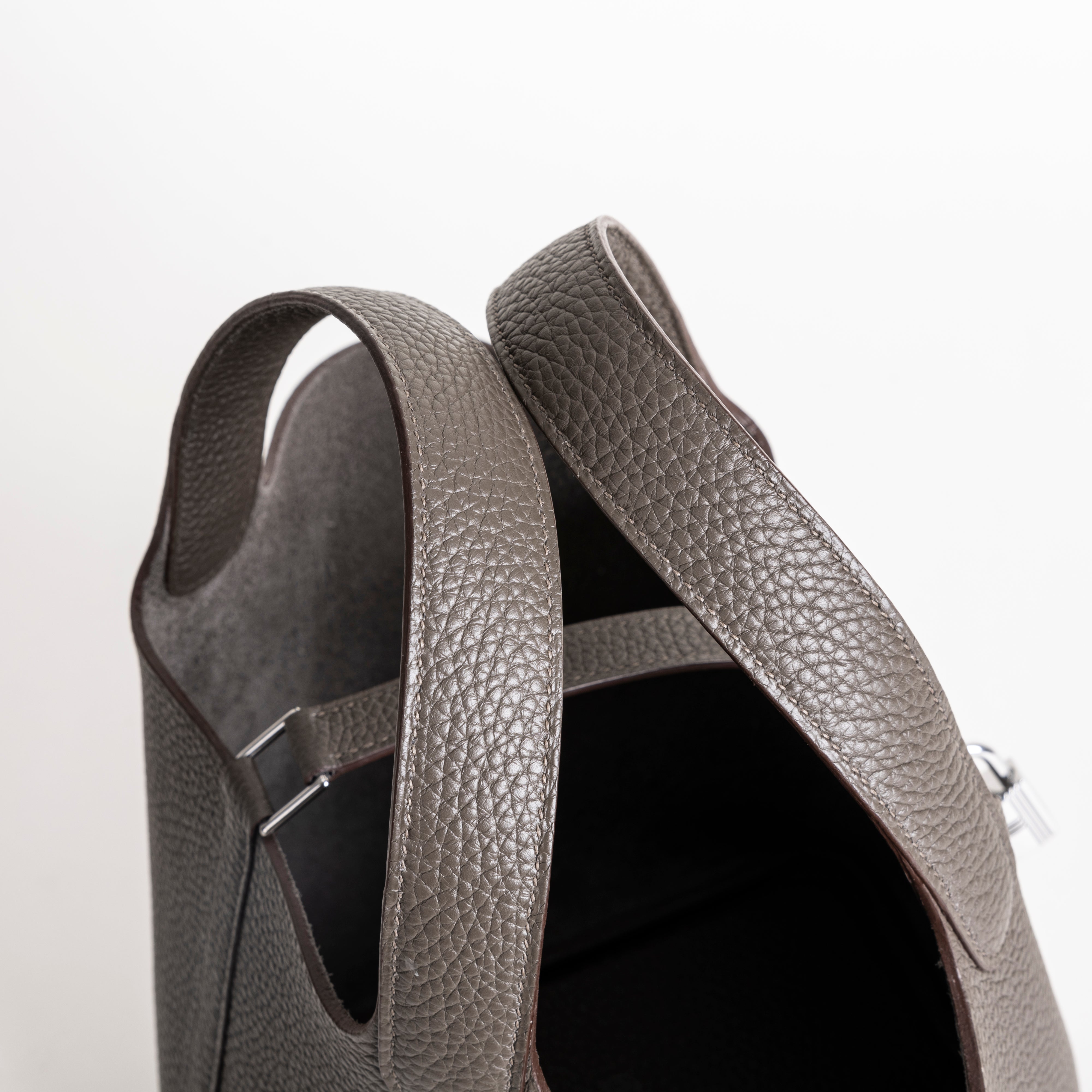 PICOTIN 18 LOCK CLEMENCE LEATHER ETAIN WITH PALLADIUM HARDWARE (PHW)