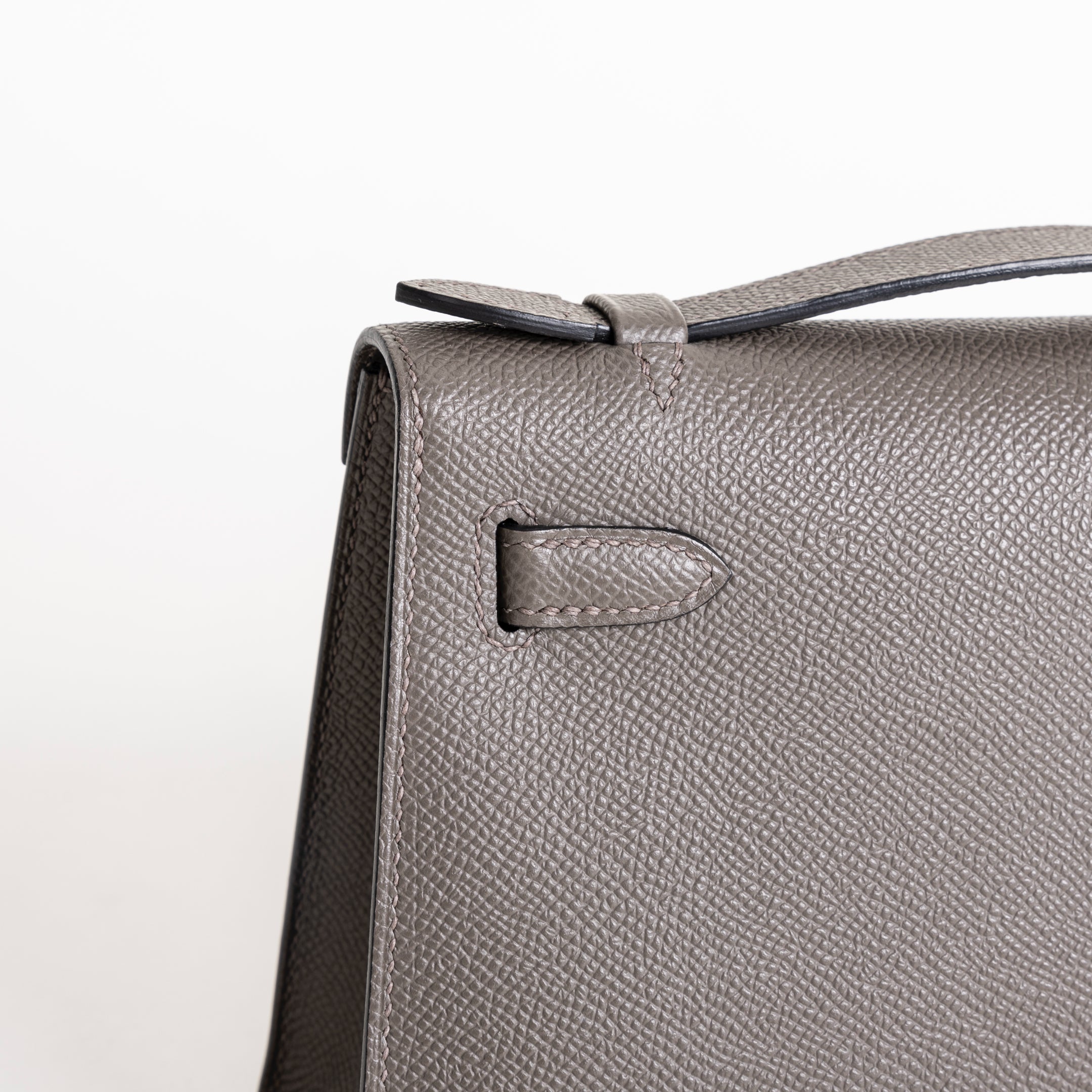 KELLY POCHETTE EPSOM LEATHER ETAIN WITH GOLD HARDWARE (GHW)