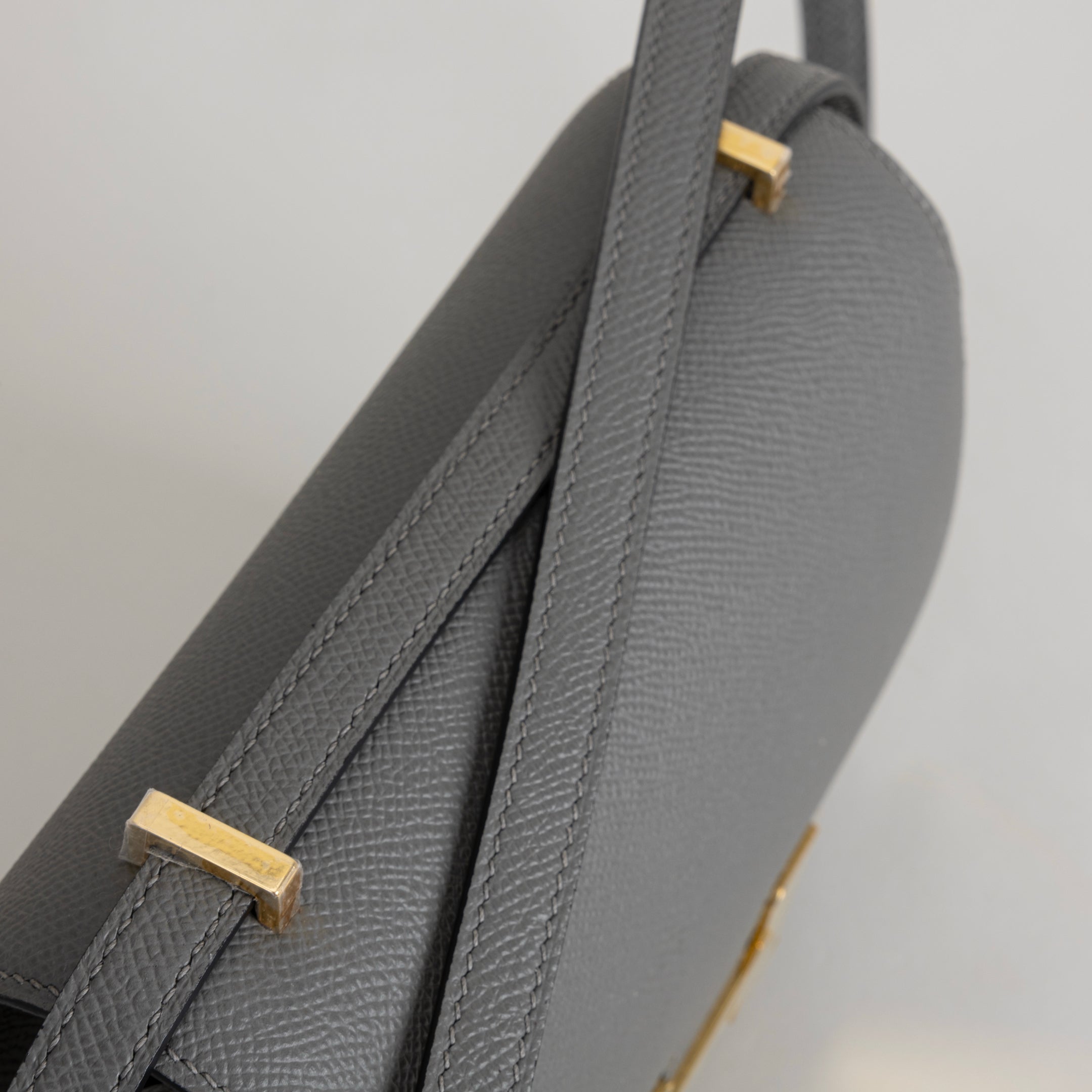 CONSTANCE 18 (MINI) EPSOM LEATHER GRIS MEYER WITH GOLD HARDWARE (GHW)