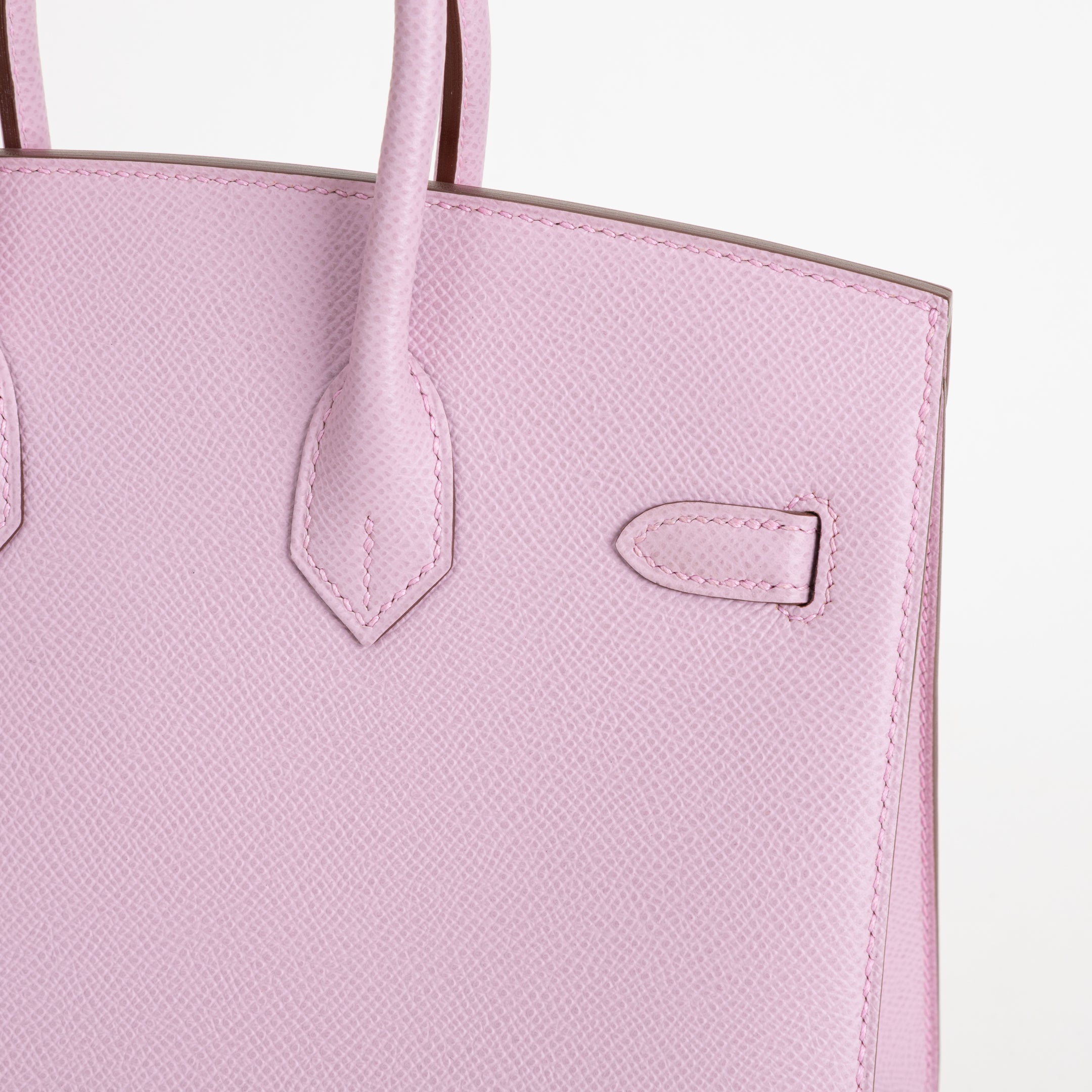 BIRKIN 25 EPSOM LEATHER (SELLIER SHAPE) MAUVE SYLVESTRE WITH PALLADIUM HARDWARE (PHW)