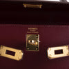 KELLY 25 BOX CALF LEATHER BORDEAUX WITH GOLD HARDWARE (GHW)