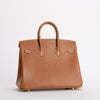 BIRKIN 25 FAUVE BARENIA LEATHER GOLD WITH GOLD HARDWARE (GHW)