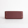 KELLY 25 EPSOM LEATHER ROUGE H WITH GOLD HARDWARE (GHW)