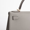 KELLY 28 EPSOM LEATHER GRIS ASPHALTE WITH GOLD HARDWARE (GHW)