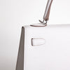 KELLY 25 EPSOM LEATHER GRIS PALE WITH PALLADIUM HARDWARE (PHW)