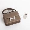 CONSTANCE 18 (MINI) EPSOM LEATHER ETOUPE WITH PALLADIUM HARDWARE (PHW)