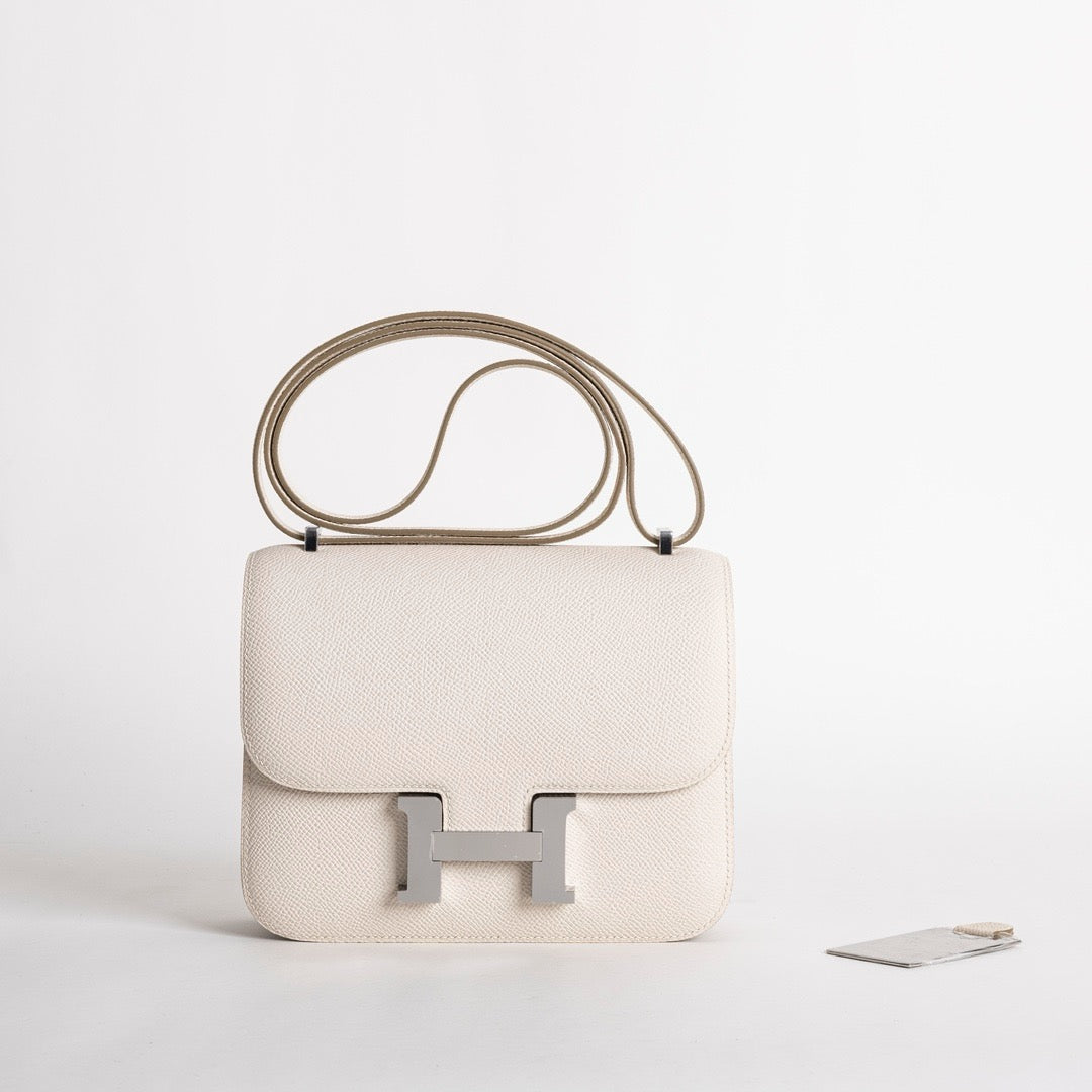CONSTANCE 18 (MINI) EPSOM LEATHER CRAIE WITH PALLADIUM HARDWARE (PHW)