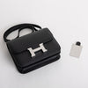 CONSTANCE 18 (MINI) EPSOM LEATHER NOIR (BLACK) WITH PALLADIUM HARDWARE (PHW)