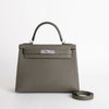 KELLY 28 EPSOM LEATHER VERT DE GRIS WITH PALLADIUM HARDWARE (PHW)