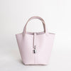 PICOTIN 18 LOCK CLEMENCE LEATHER MAUVE PALE WITH PALLADIUM HARDWARE (PHW)