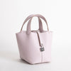 PICOTIN 18 LOCK CLEMENCE LEATHER MAUVE PALE WITH PALLADIUM HARDWARE (PHW)