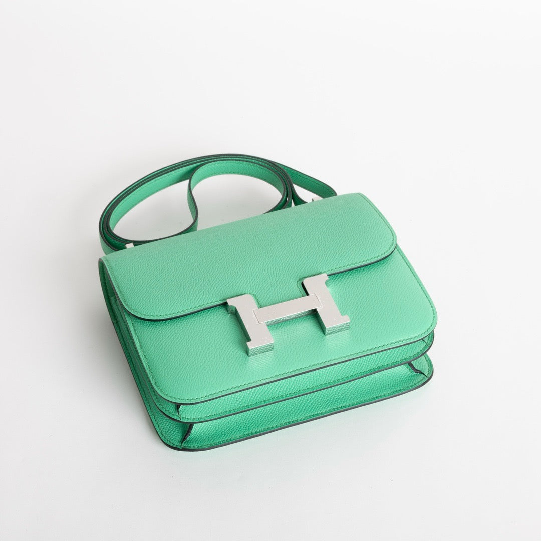 CONSTANCE 18 (MINI) EPSOM LEATHER VERT COMICS WITH PALLADIUM HARDWARE (PHW)