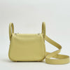 MINI LINDY 20 CLEMENCE LEATHER JAUNE POUSSIN WITH GOLD HARDWARE (GHW)