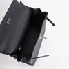 KELLY 25 TOGO LEATHER NOIR (BLACK) WITH PALLADIUM HARDWARE (PHW)