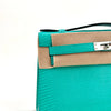KELLY POCHETTE LIZARD LEATHER VERT VERONE WITH PALLADIUM HARDWARE (PHW)