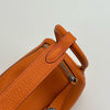 MINI LINDY 20 CLEMENCE LEATHER ORANGE WITH PALLADIUM HARDWARE (PHW)