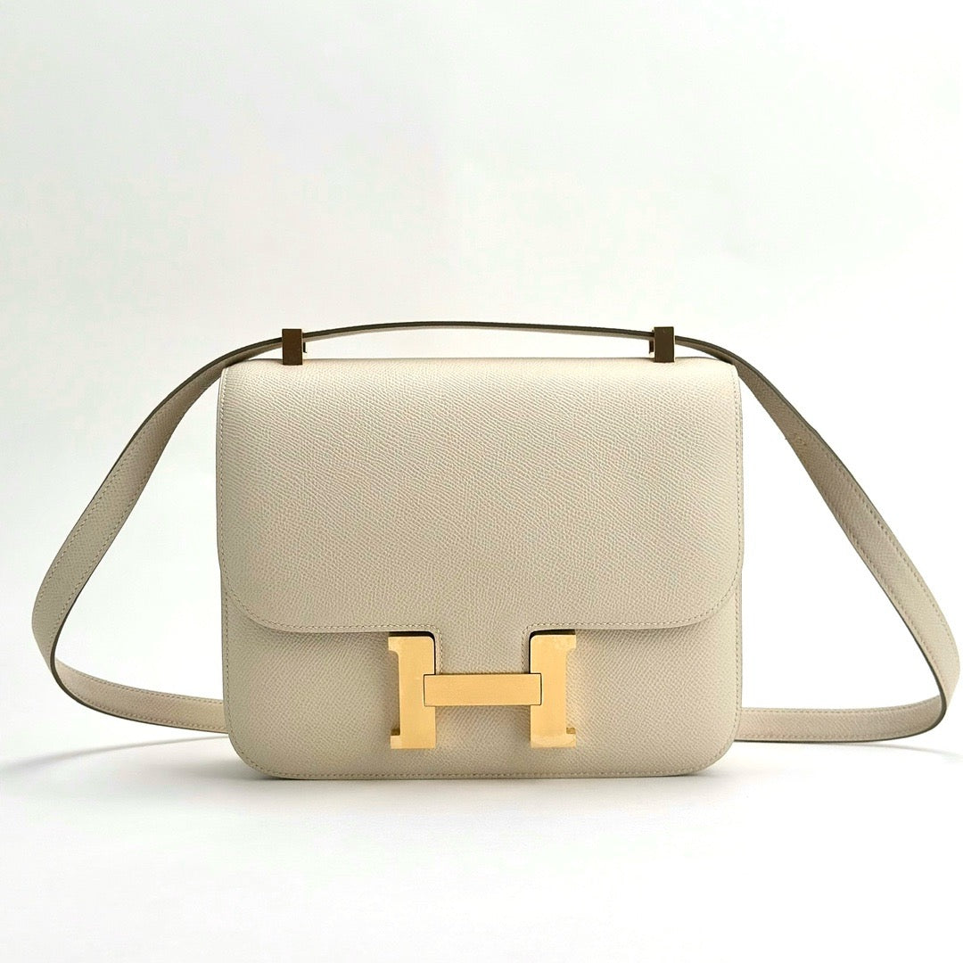 CONSTANCE 24 EPSOM LEATHER CRAIE WITH GOLD HARDWARE (GHW)