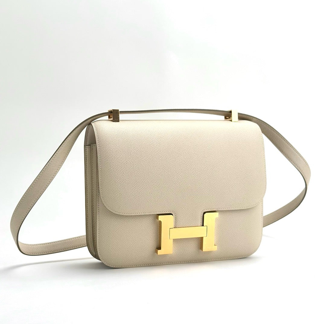 CONSTANCE 24 EPSOM LEATHER CRAIE WITH GOLD HARDWARE (GHW)