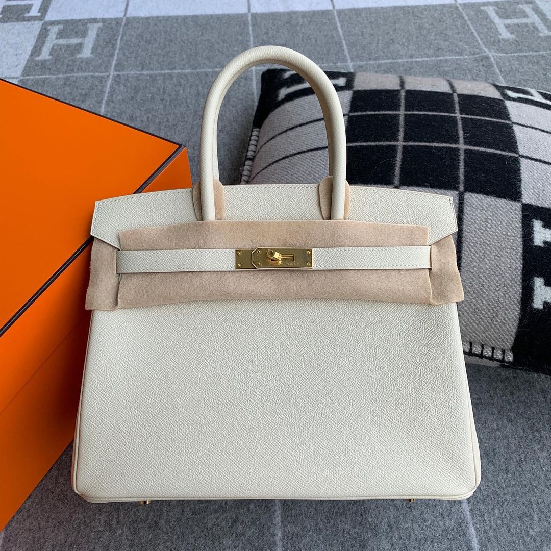 BIRKIN 30 EPSOM LEATHER CRAIE WITH GOLD HARDWARE (GHW)