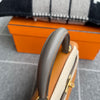 KELLY 25 EPSOM LEATHER HORSESHOE STAMP (HSS) BI-COLOR TOFFEE & ETAIN WITH GOLD HARDWARE (GHW)