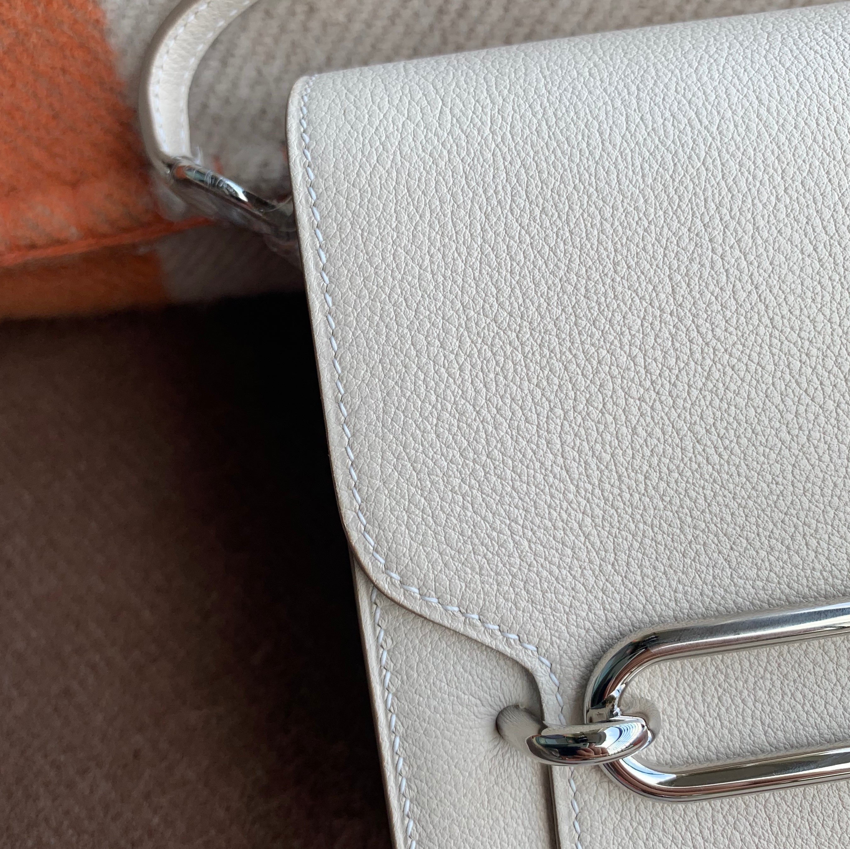 MINI ROULIS (18) EVERCOLOR LEATHER CRAIE WITH PALLADIUM HARDWARE (PHW)