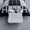 MINI LINDY 20 CLEMENCE LEATHER PEARL GREY WITH PALLADIUM HARDWARE (PHW)