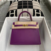 KELLY 25 EPSOM LEATHER ANEMONE WITH GOLD HARDWARE (GHW)