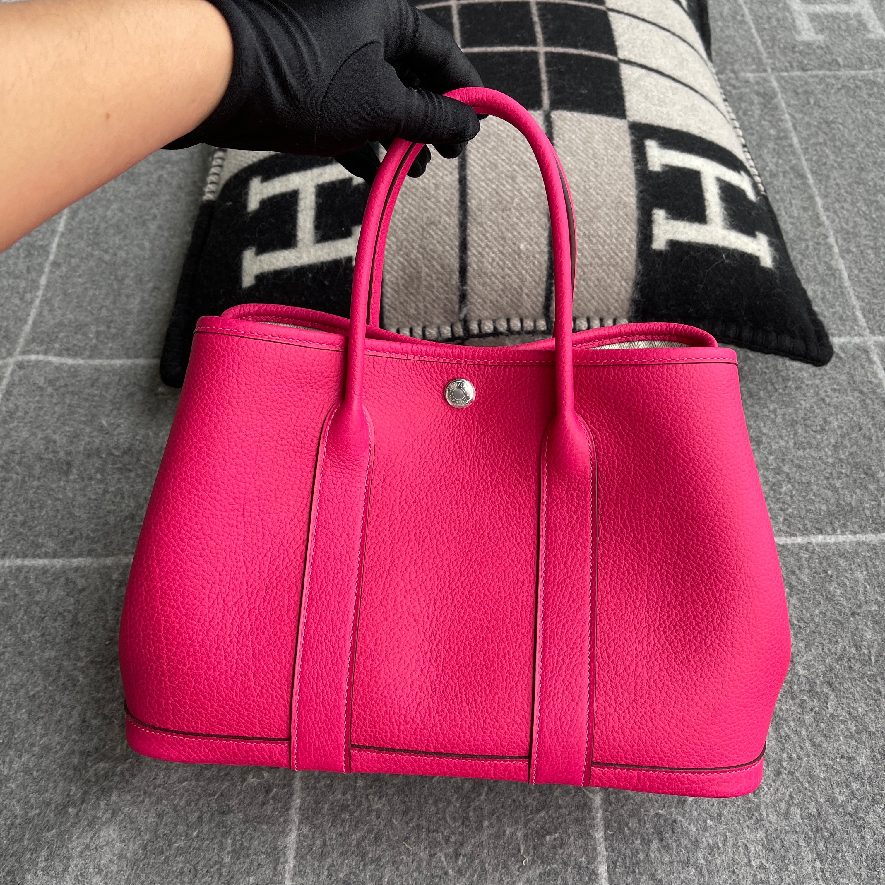 GARDEN PARTY 30 NEGONDA LEATHER ROSE PURPRE WITH PALLADIUM HARDWARE (PHW)