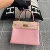 KELLY 25 TOGO LEATHER ROSE CONFETTI WITH GOLD HARDWARE (GHW)