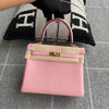 KELLY 25 TOGO LEATHER ROSE CONFETTI WITH GOLD HARDWARE (GHW)